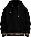 Siyah kapüşonlu sweatshirt
